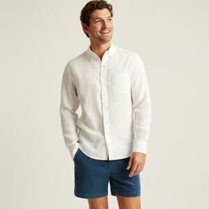 Bonobos Everyday Linen Shirt - White Pearl - XXL